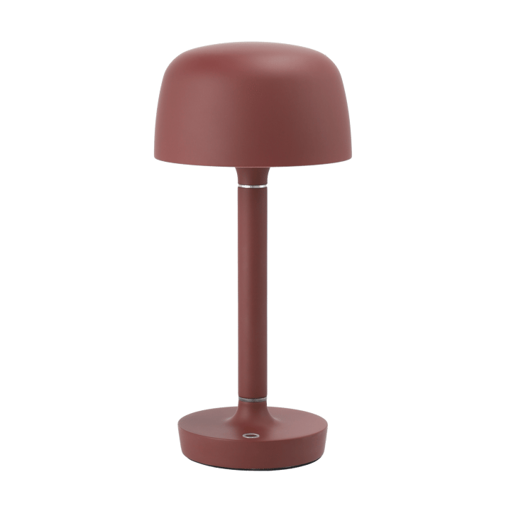 Lámpara de mesa portátil Halo 25,5 cm - Burgundy - Scandi Living