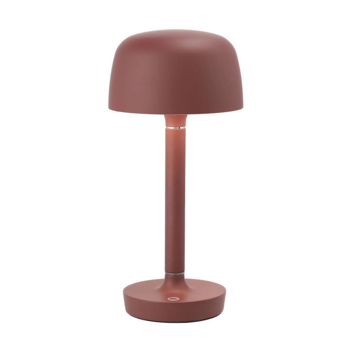 Lámpara de mesa portátil Halo 25,5 cm, Burgundy Scandi Living