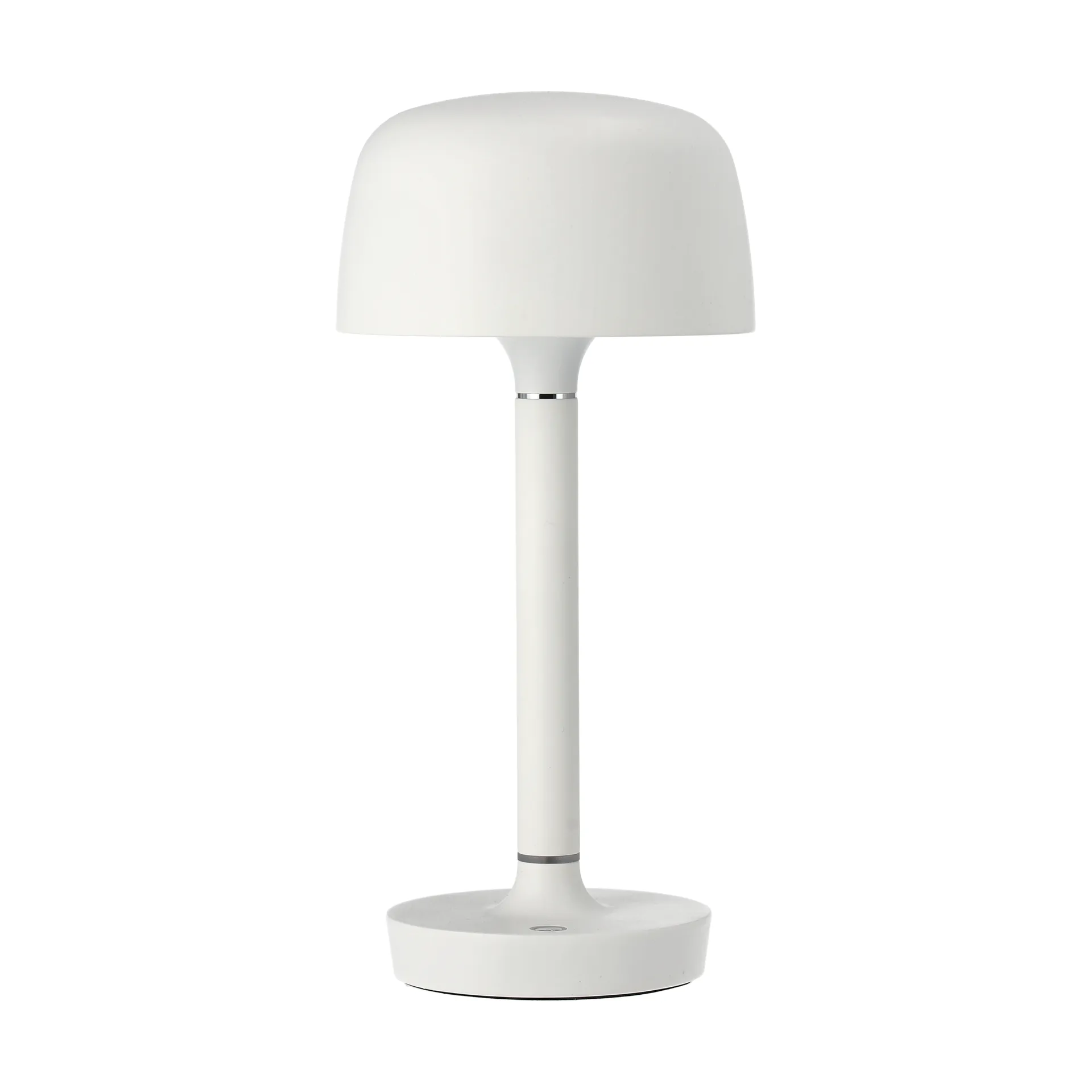 Lámpara de mesa portátil Halo 25,5 cm, White Scandi Living