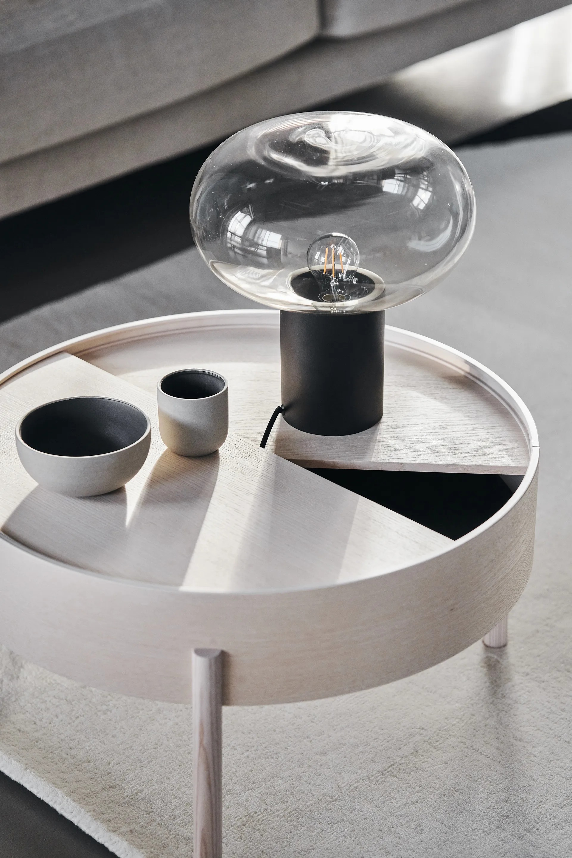 Lámpara de mesa Rising 35,5 cm, negro  Scandi Living