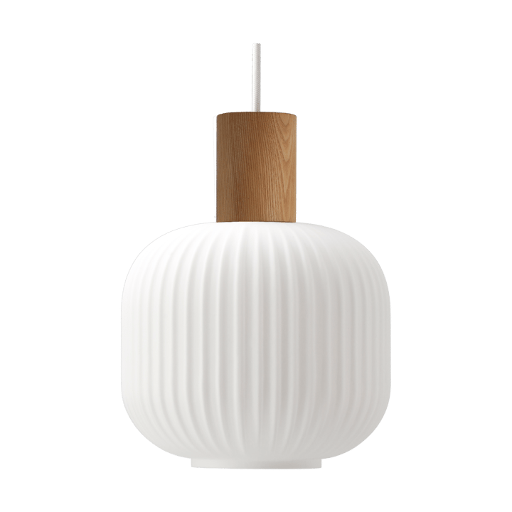 Lámpara de techo Fair Ø20cm - Vidrio esmerilado-fresno - Scandi Living