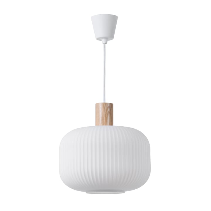 Lámpara de techo Fair Ø30 cm, Vidrio escarchado-fresno Scandi Living