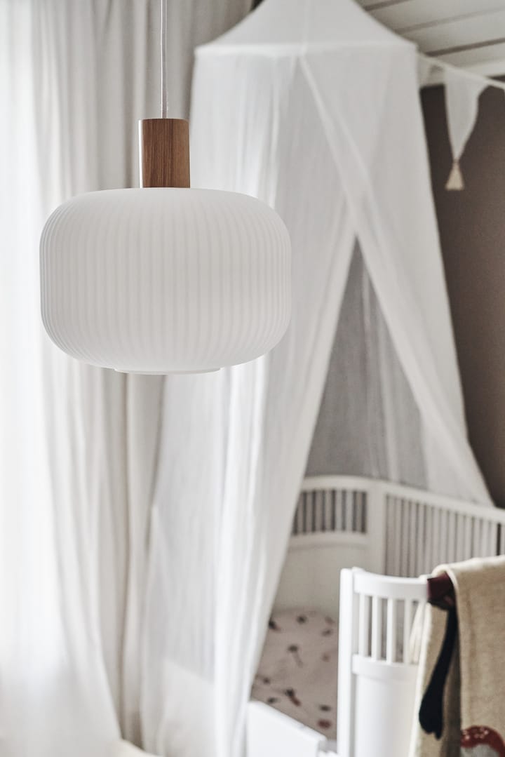 Lámpara de techo Fair Ø30 cm - Vidrio escarchado-fresno - Scandi Living