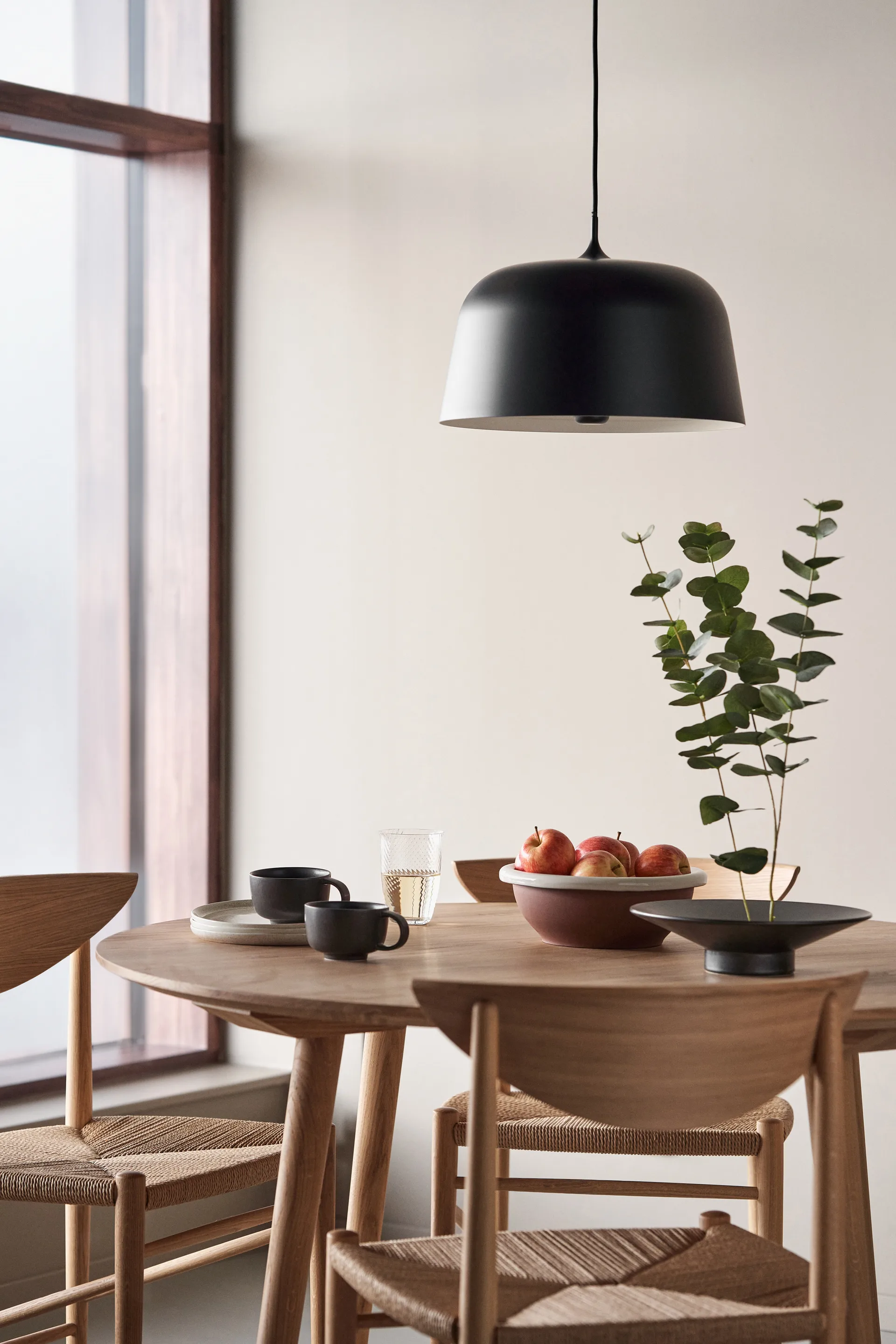 Lámpara de techo Halo Ø38 cm, Black Scandi Living