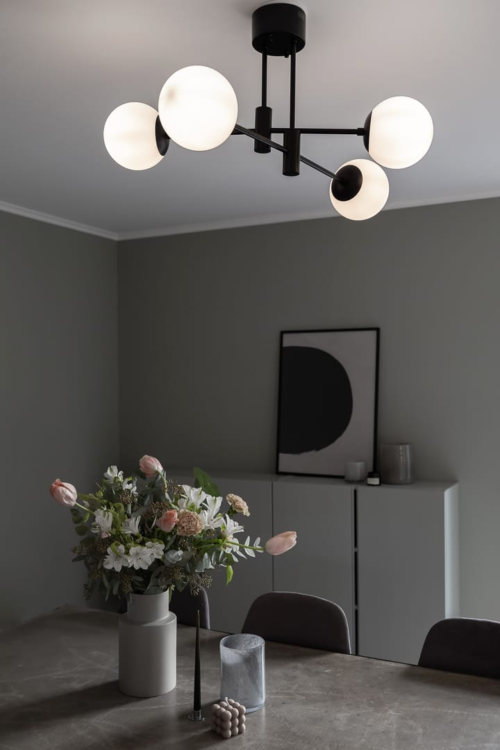 Lámpara de techo Solar negro 73 cm, blanco pavonado Scandi Living