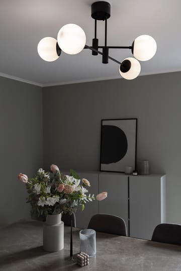 Lámpara de techo Solar negro 73 cm - blanco pavonado - Scandi Living