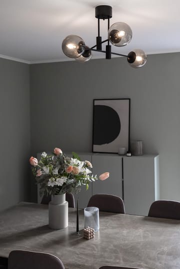 Lámpara de techo Solar negro 73 cm - gris humo - Scandi Living