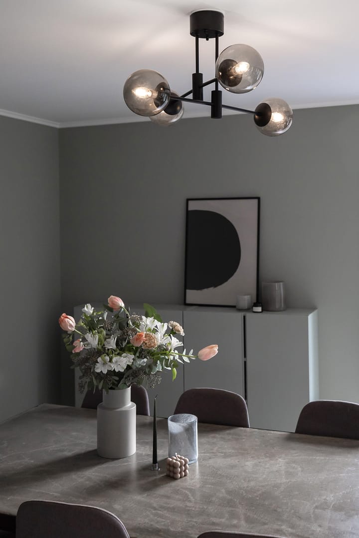 Lámpara de techo Solar negro 73 cm, gris humo Scandi Living