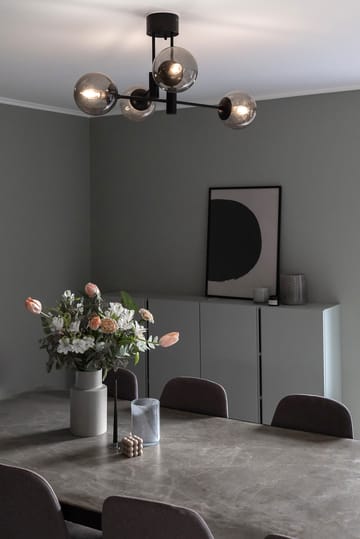 Lámpara de techo Solar negro 73 cm - gris humo - Scandi Living