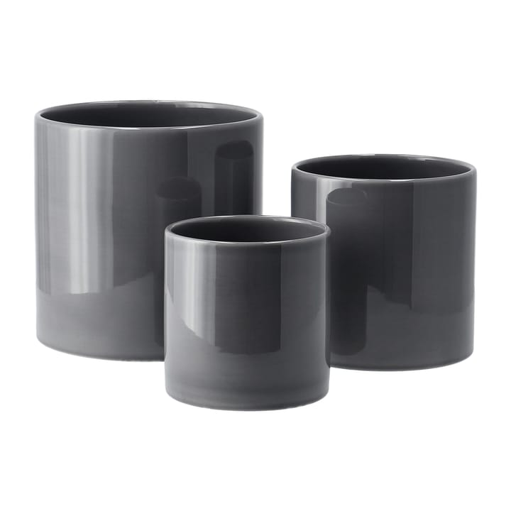 Maceta Sleek Ø12 cm, Carbón Scandi Living