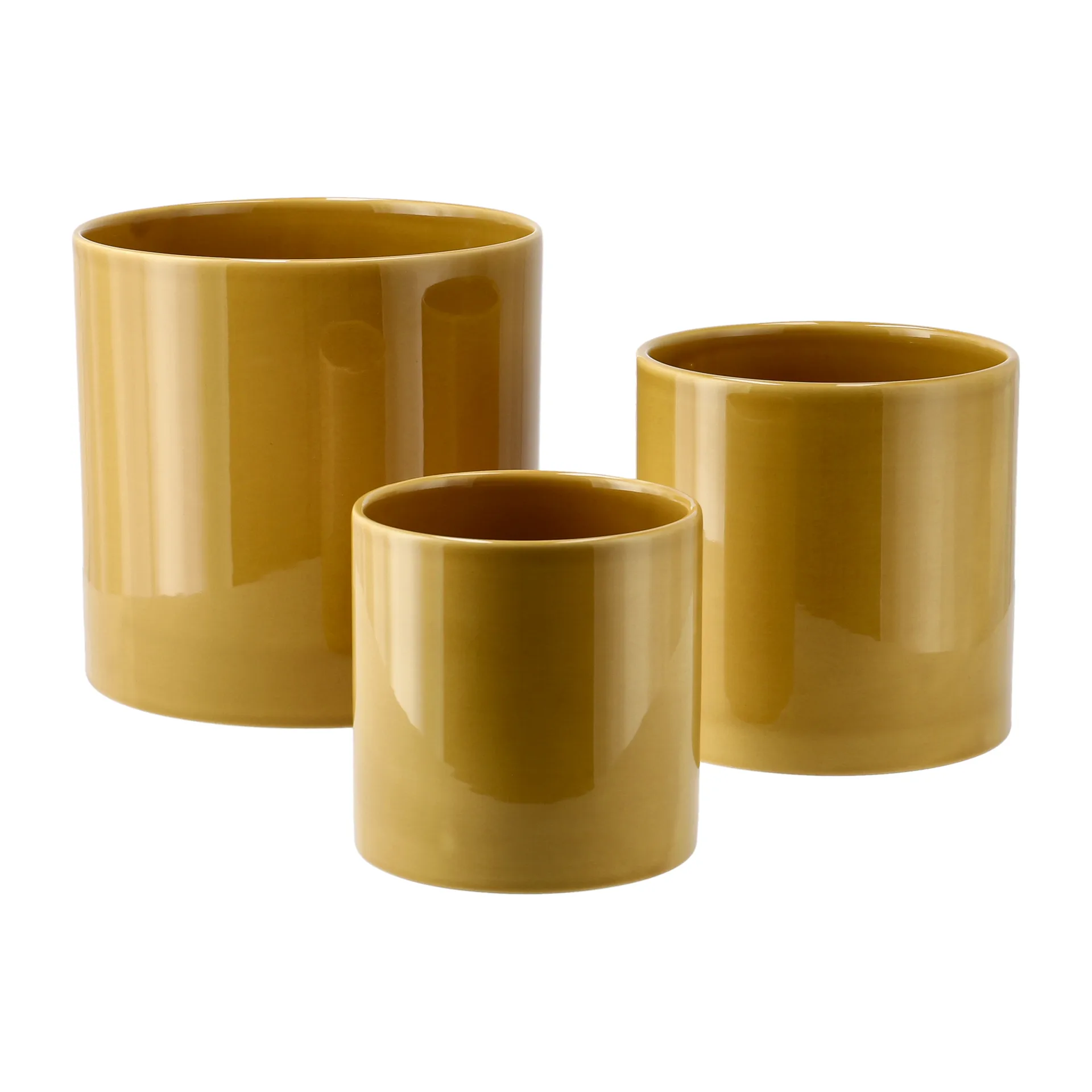 Maceta Sleek Ø19 cm, Mostaza Scandi Living