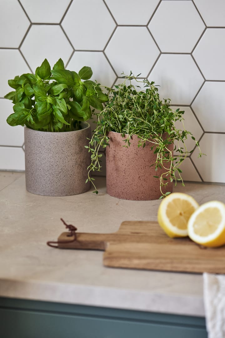 Maceta Speckled Ø12 cm, Beige Scandi Living