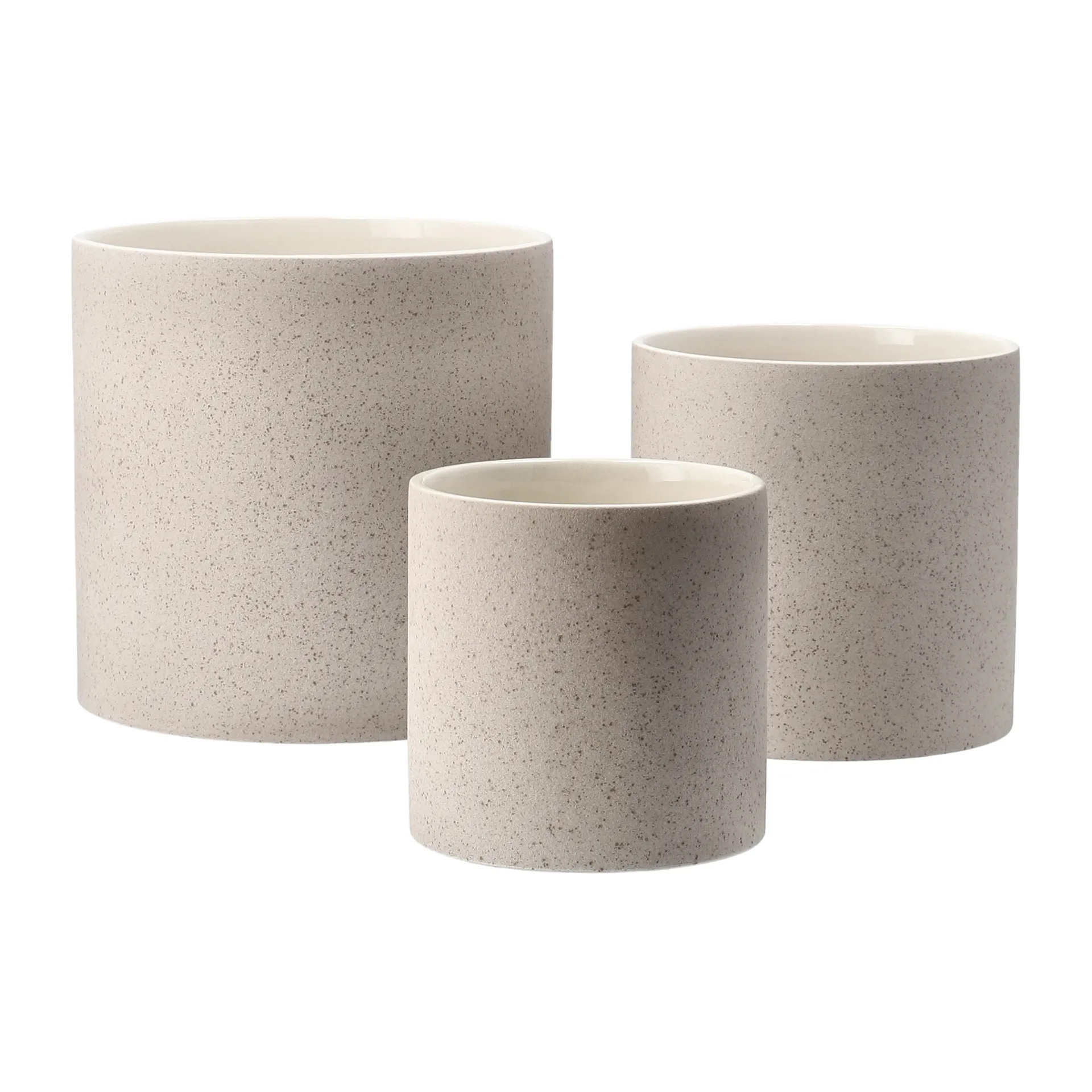 Maceta Speckled Ø15 cm , Beige Scandi Living