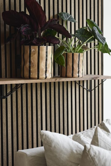 Maceta Thrive Ø16 cm - Beige-negro - Scandi Living