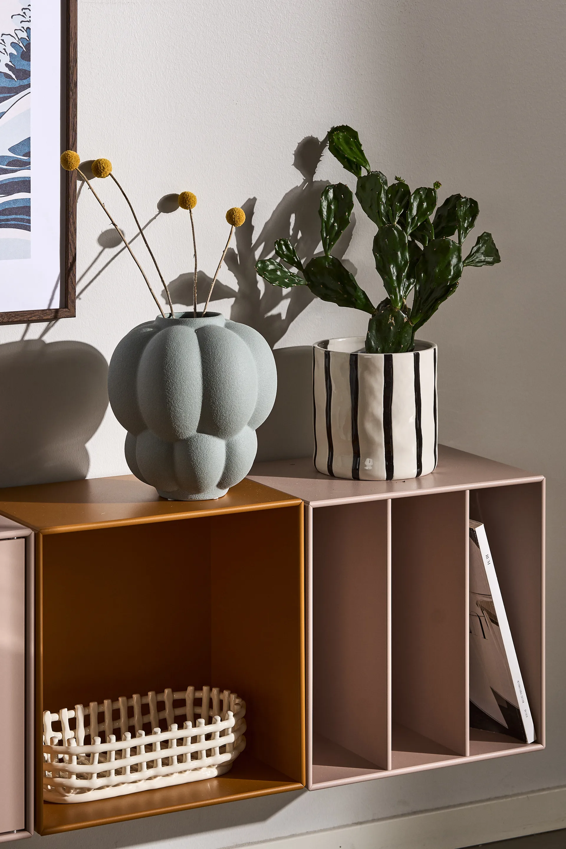 Maceta Thrive Ø20 cm, Blanco-negro Scandi Living