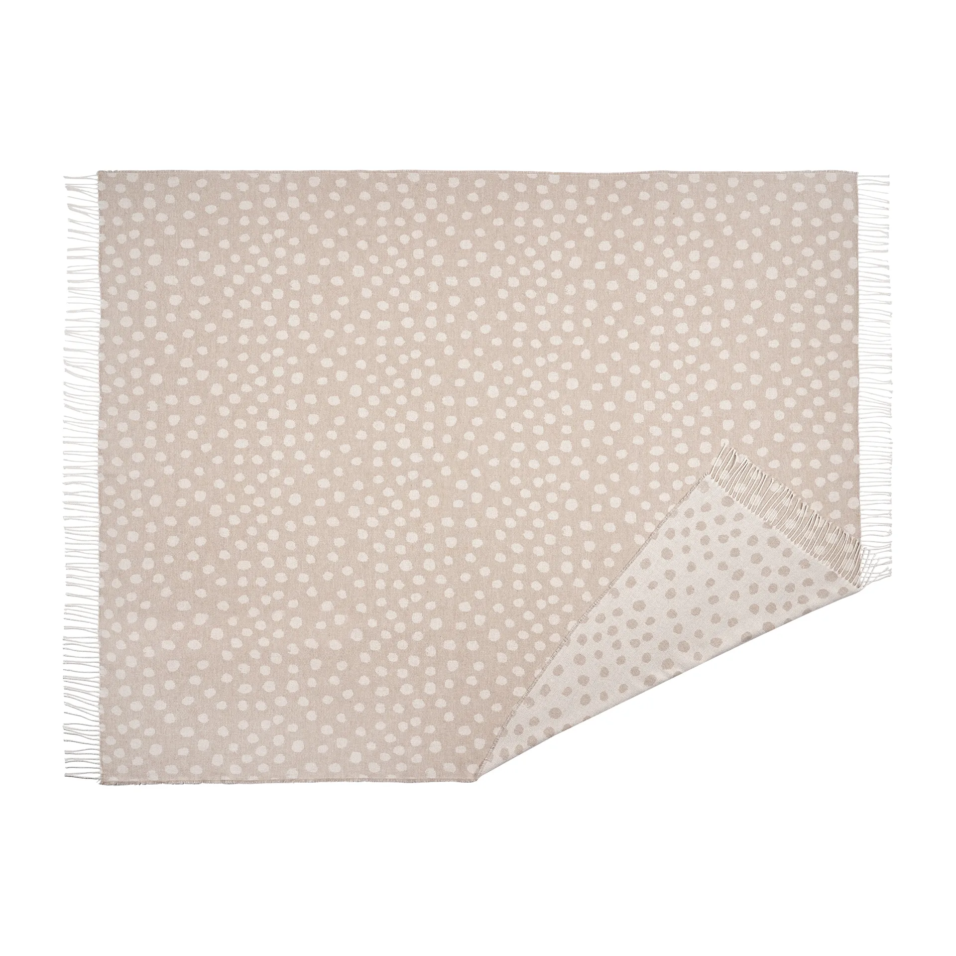 Manta de algodón Droplets 130x185 cm, Beige Scandi Living