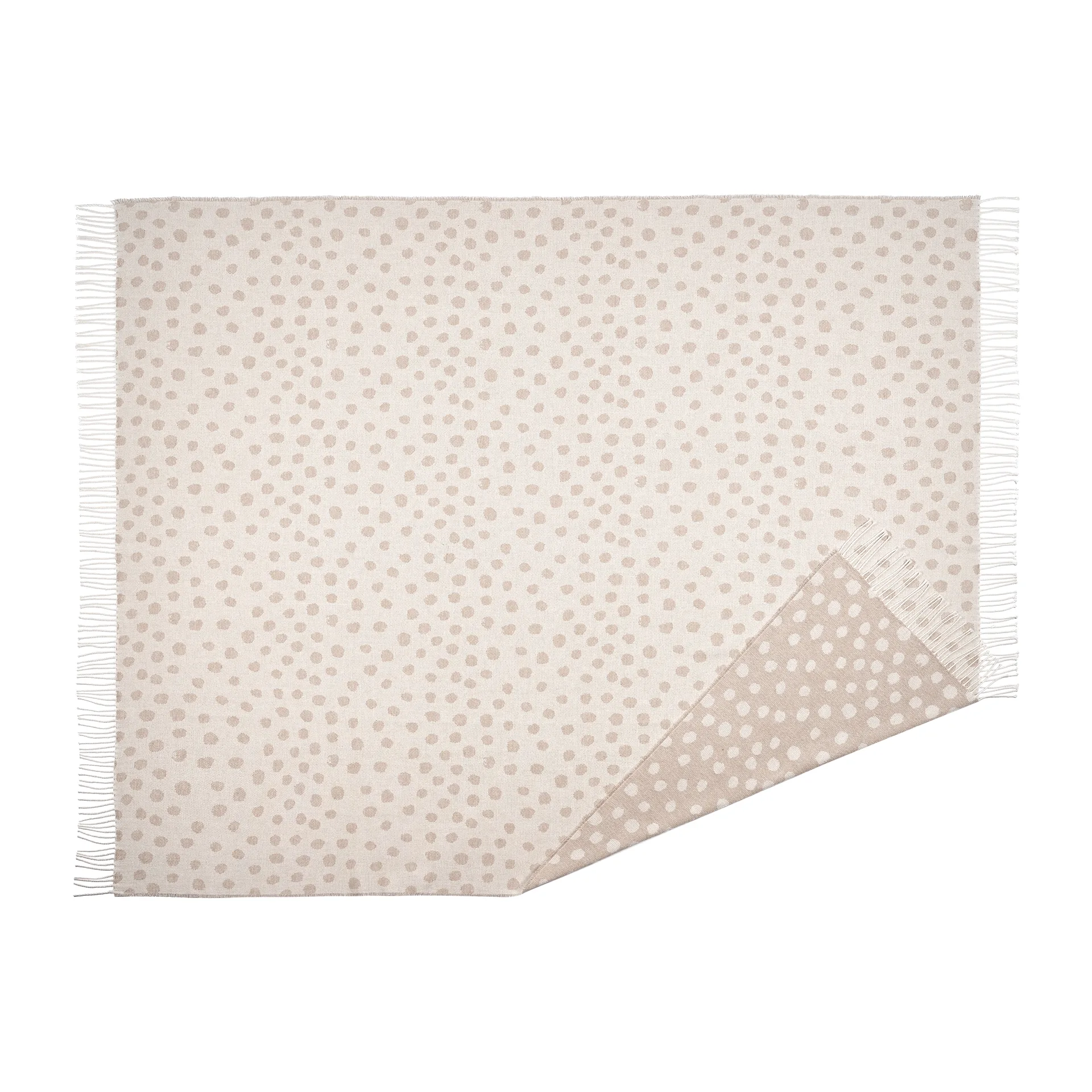 Manta de algodón Droplets 130x185 cm, Beige Scandi Living