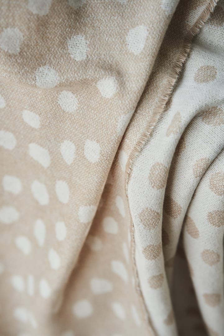 Manta de algodón Droplets 130x185 cm, Beige Scandi Living