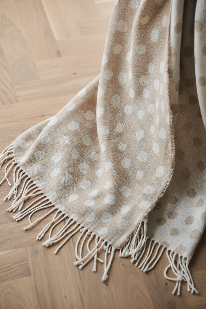 Manta de algodón Droplets 130x185 cm, Beige Scandi Living
