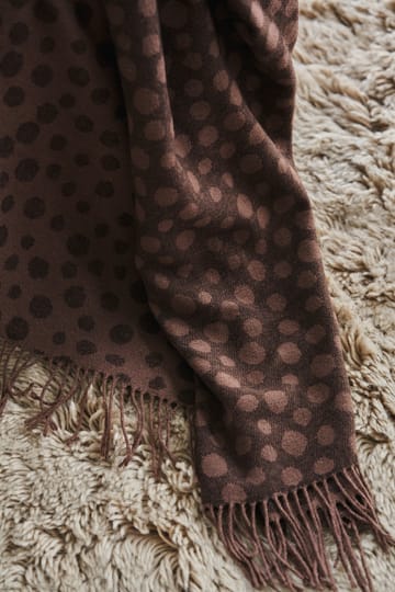 Manta de algodón Droplets 130x185 cm - marrón - Scandi Living