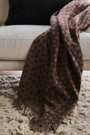 Manta de algodón Droplets 130x185 cm - marrón - Scandi Living