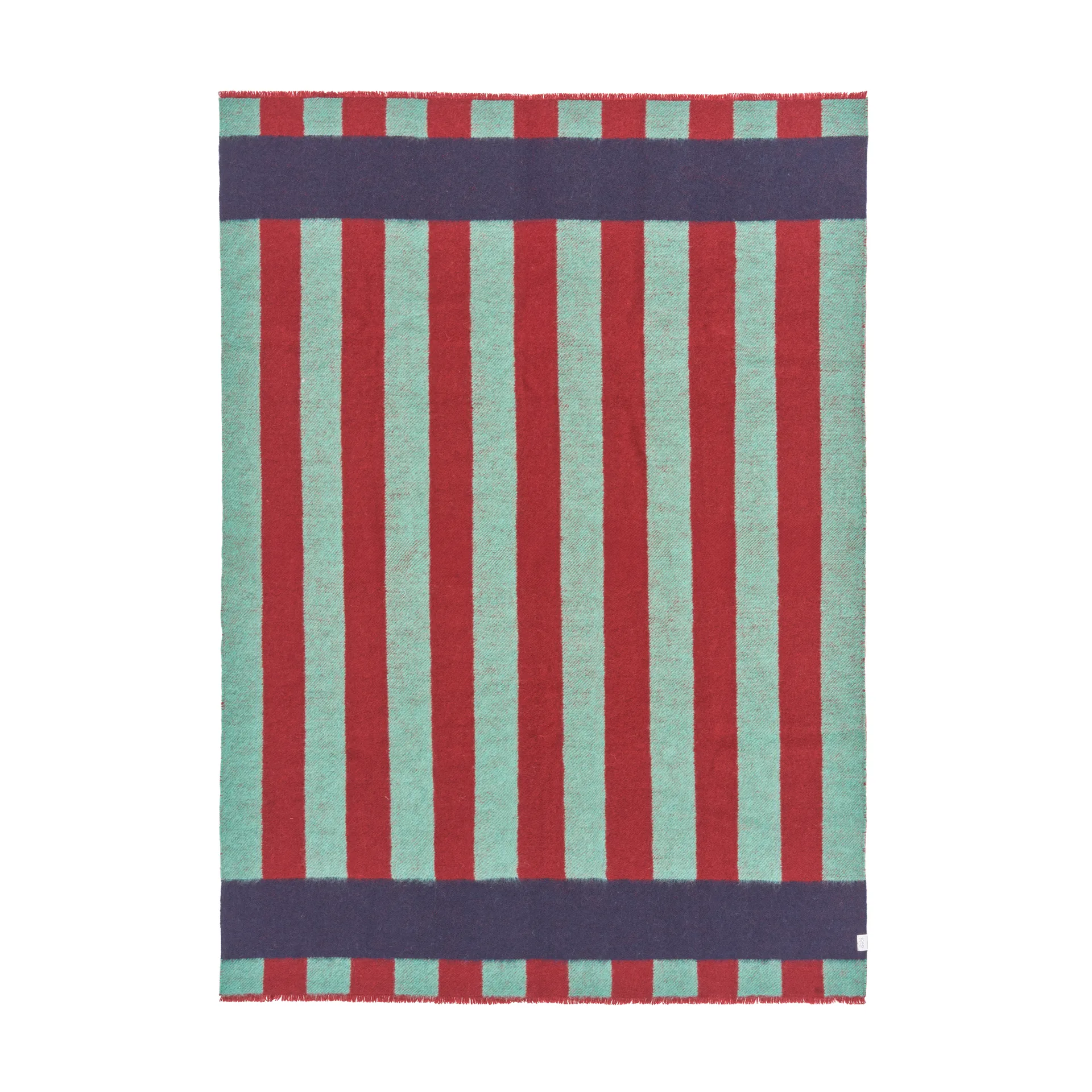 Manta de lana Aisles 130x180 cm, Verde Scandi Living