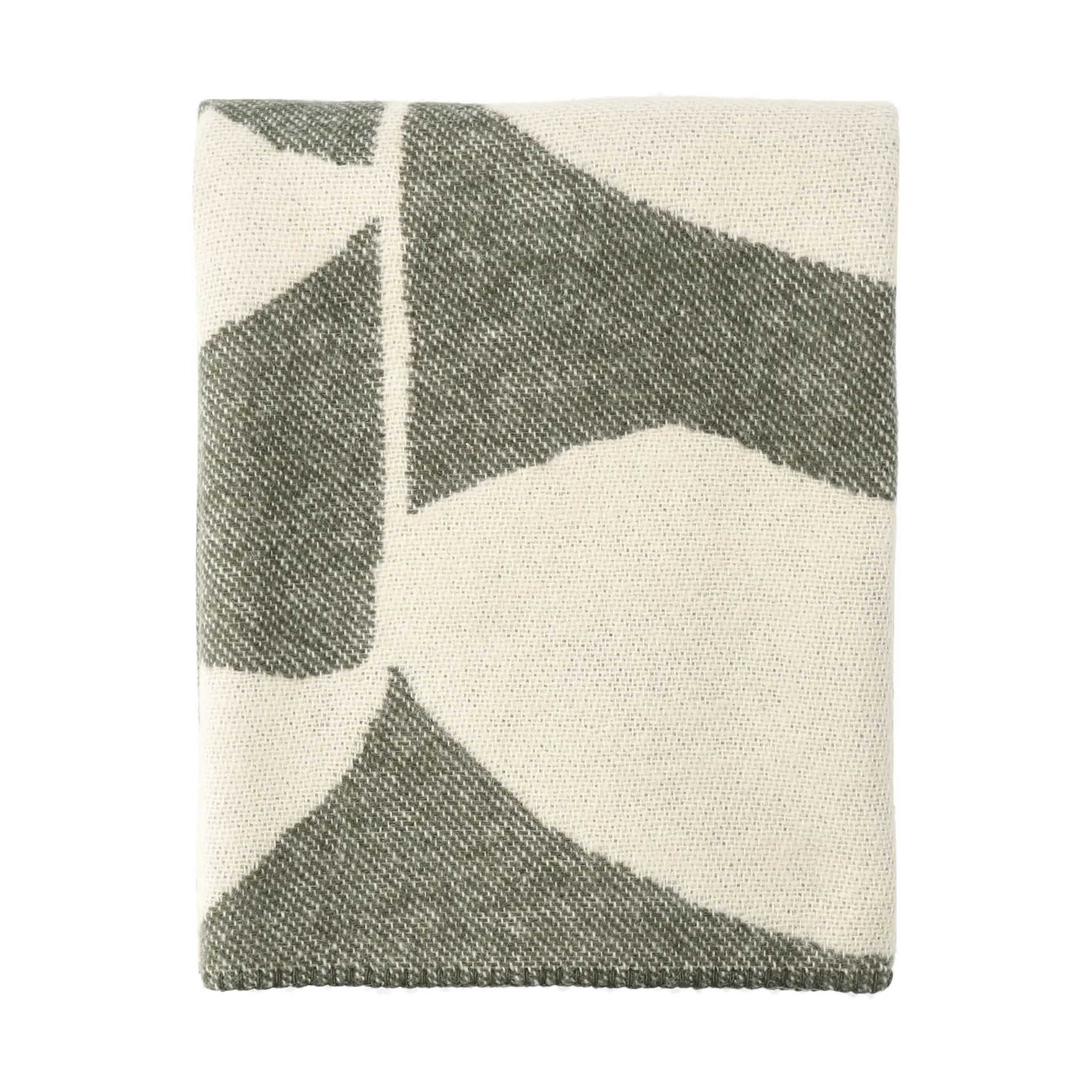 Manta de lana Leaf 130x180 cm, Caqui verde Scandi Living