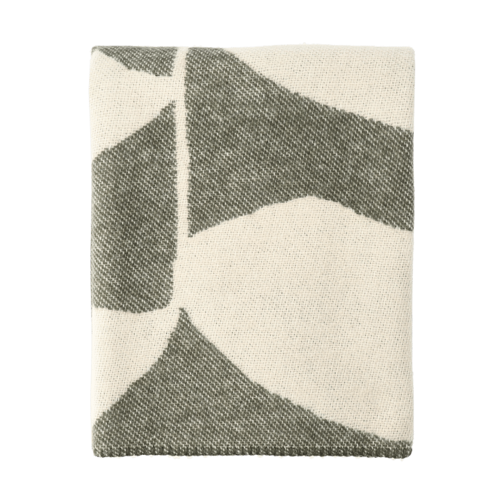 Manta de lana Leaf 130x180 cm - Caqui verde - Scandi Living