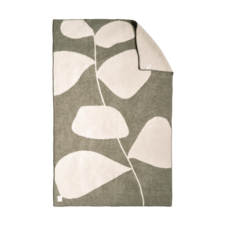 Manta de lana Leaf 130x180 cm, Caqui verde Scandi Living