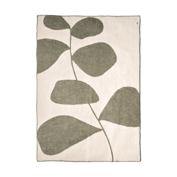 Manta de lana Leaf 130x180 cm - Caqui verde - Scandi Living