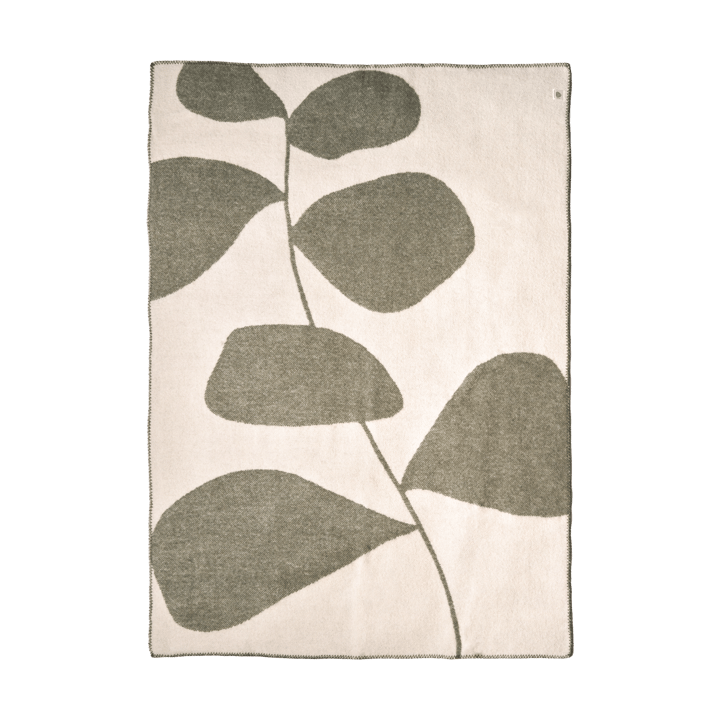 Manta de lana Leaf 130x180 cm, Caqui verde Scandi Living