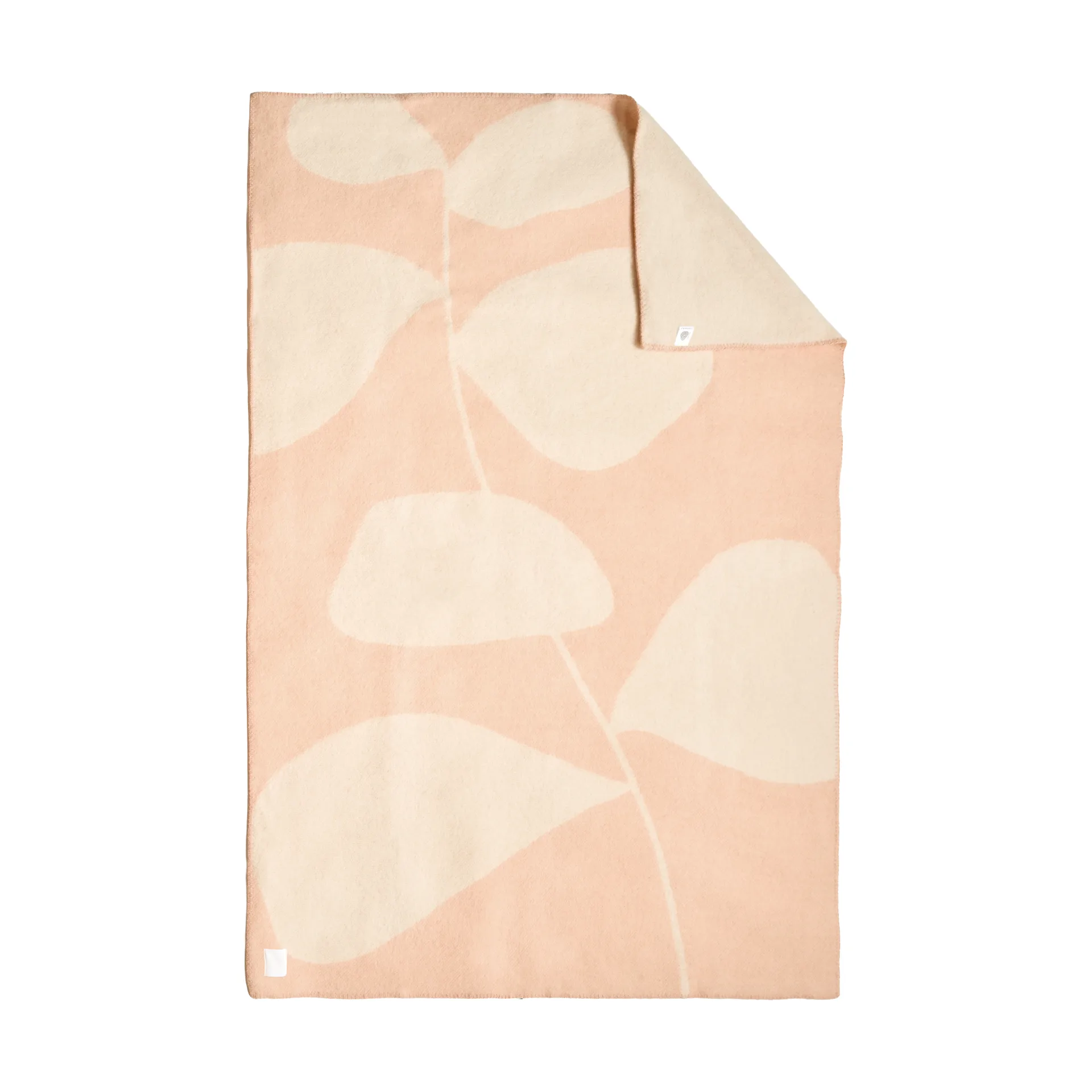 Manta de lana Leaf 130x180 cm, Peach Scandi Living