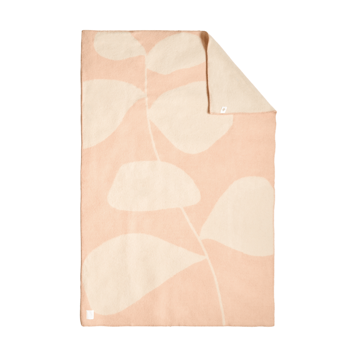 Manta de lana Leaf 130x180 cm, Peach Scandi Living
