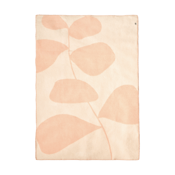 Manta de lana Leaf 130x180 cm - Peach - Scandi Living