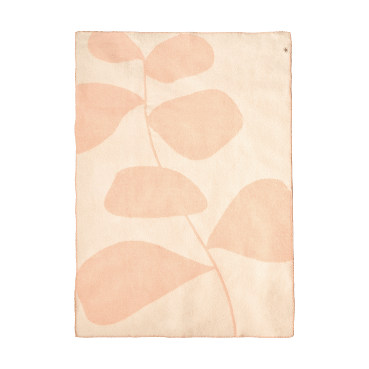 Manta de lana Leaf 130x180 cm, Peach Scandi Living