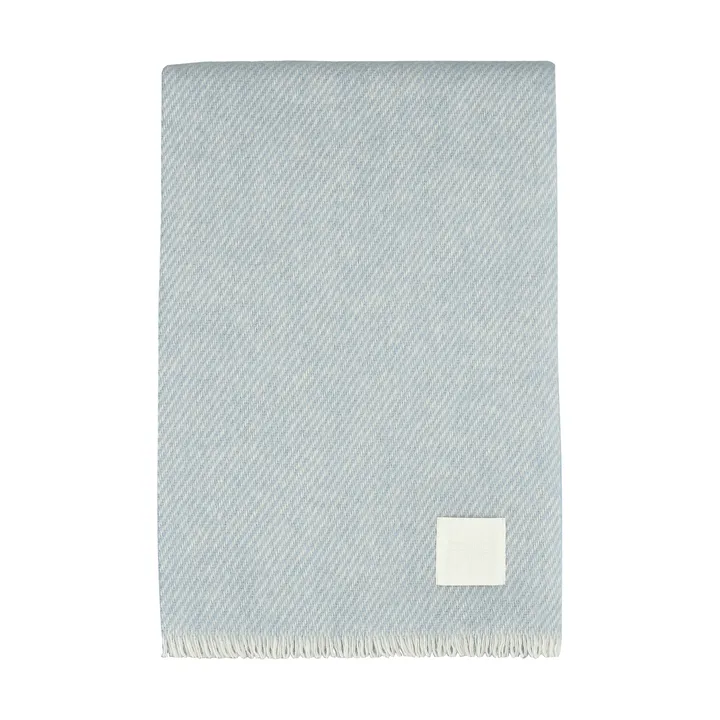 Manta de lana Row - Azul claro, 120x185 cm - Scandi Living