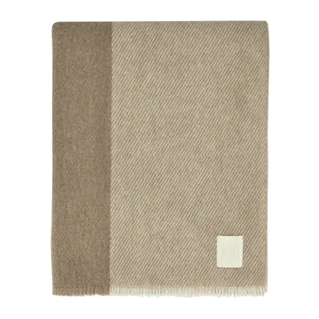 Manta de lana Row - Beige, 120x185 cm - Scandi Living