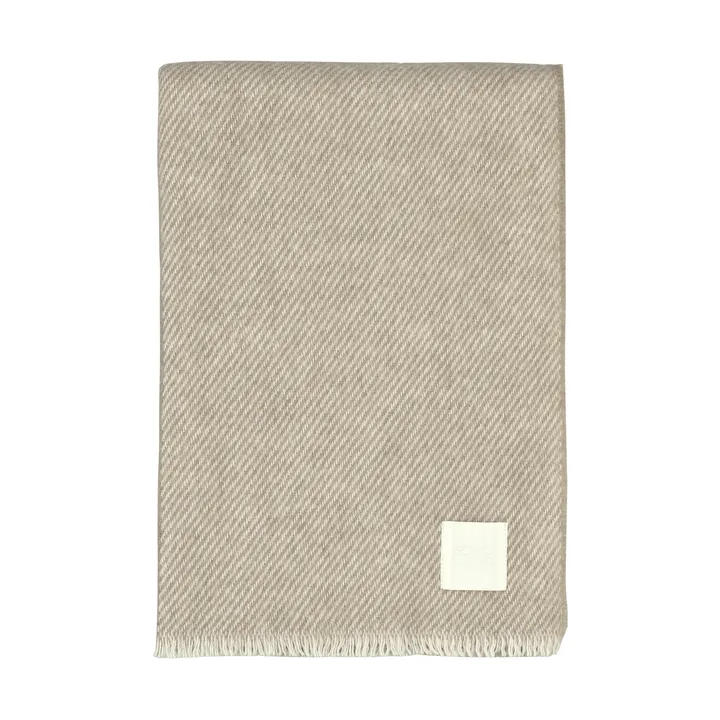 Manta de lana Row - Beige, 120x185 cm - Scandi Living