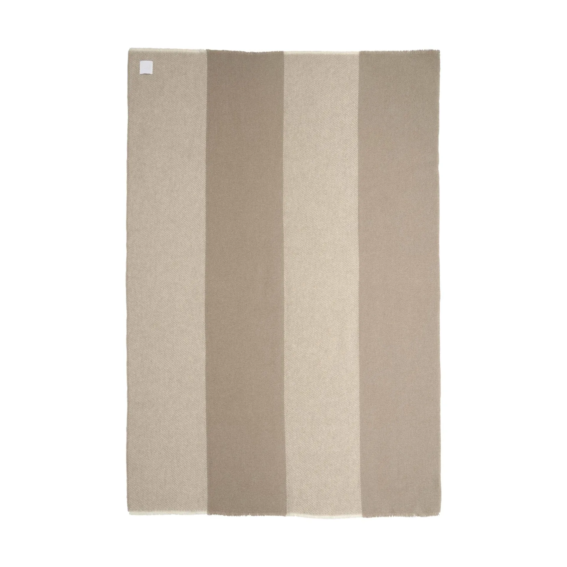 Manta de lana Row, Beige, 120x185 cm Scandi Living