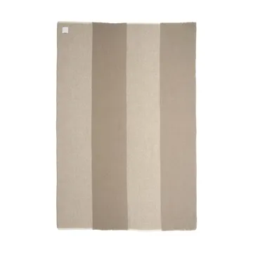 Manta de lana Row - Beige, 120x185 cm - Scandi Living
