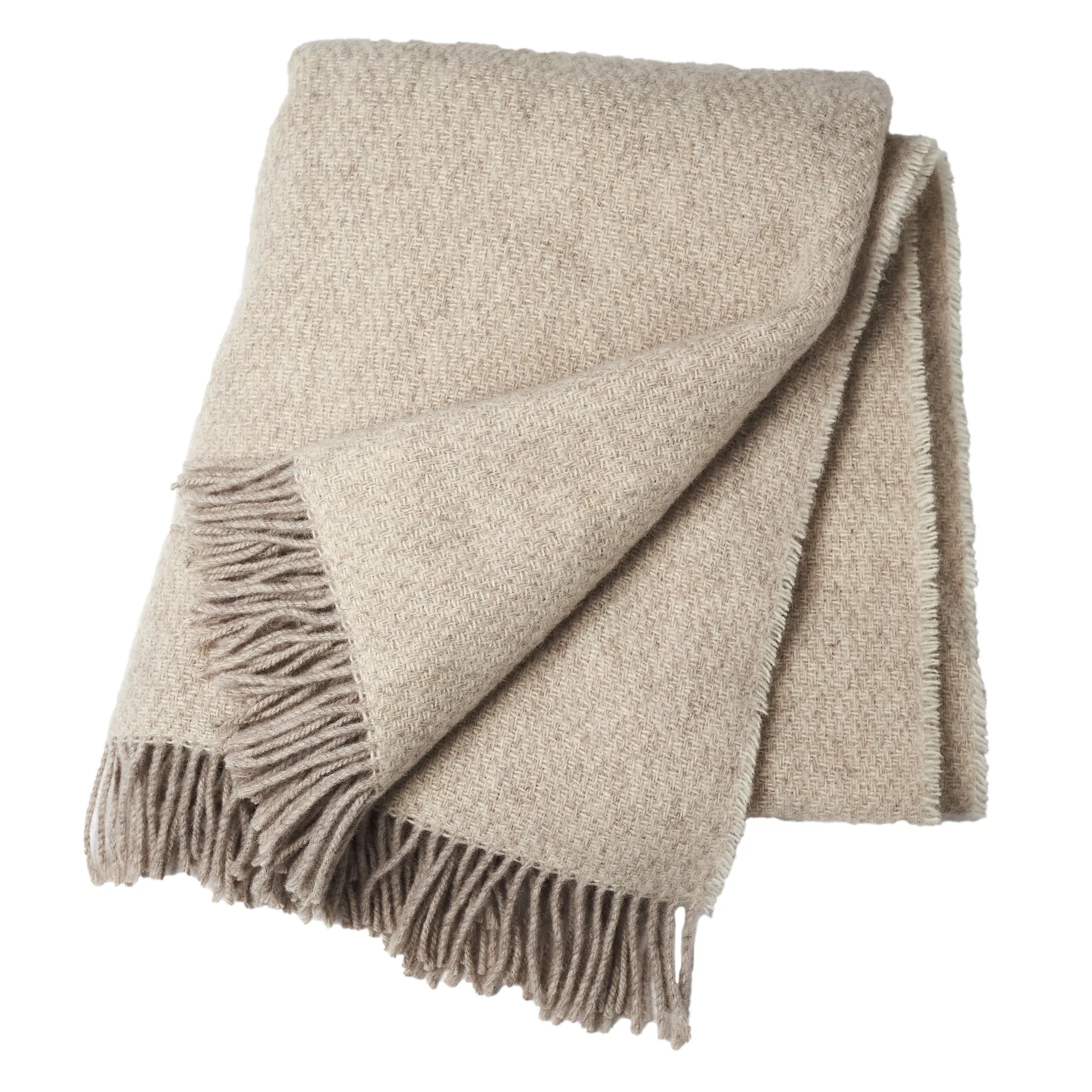 Manta de lana Sandstone 130x180 cm, Beige Scandi Living