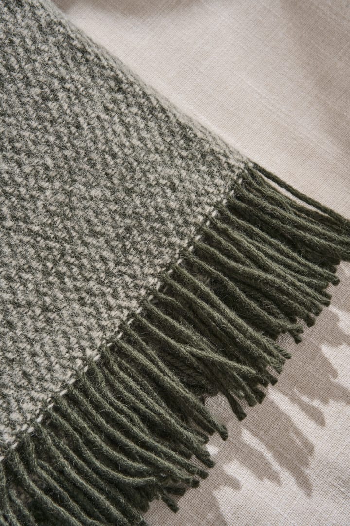 Manta de lana Sandstone 130x180 cm, Caqui verde Scandi Living