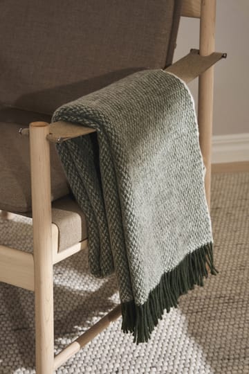 Manta de lana Sandstone 130x180 cm - Caqui verde - Scandi Living