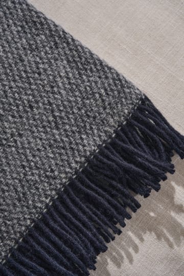 Manta de lana Sandstone 130x180 cm - Melange azul paloma - Scandi Living