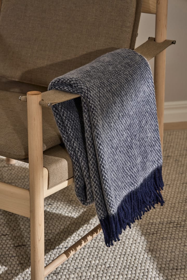 Manta de lana Sandstone 130x180 cm, Melange azul paloma Scandi Living