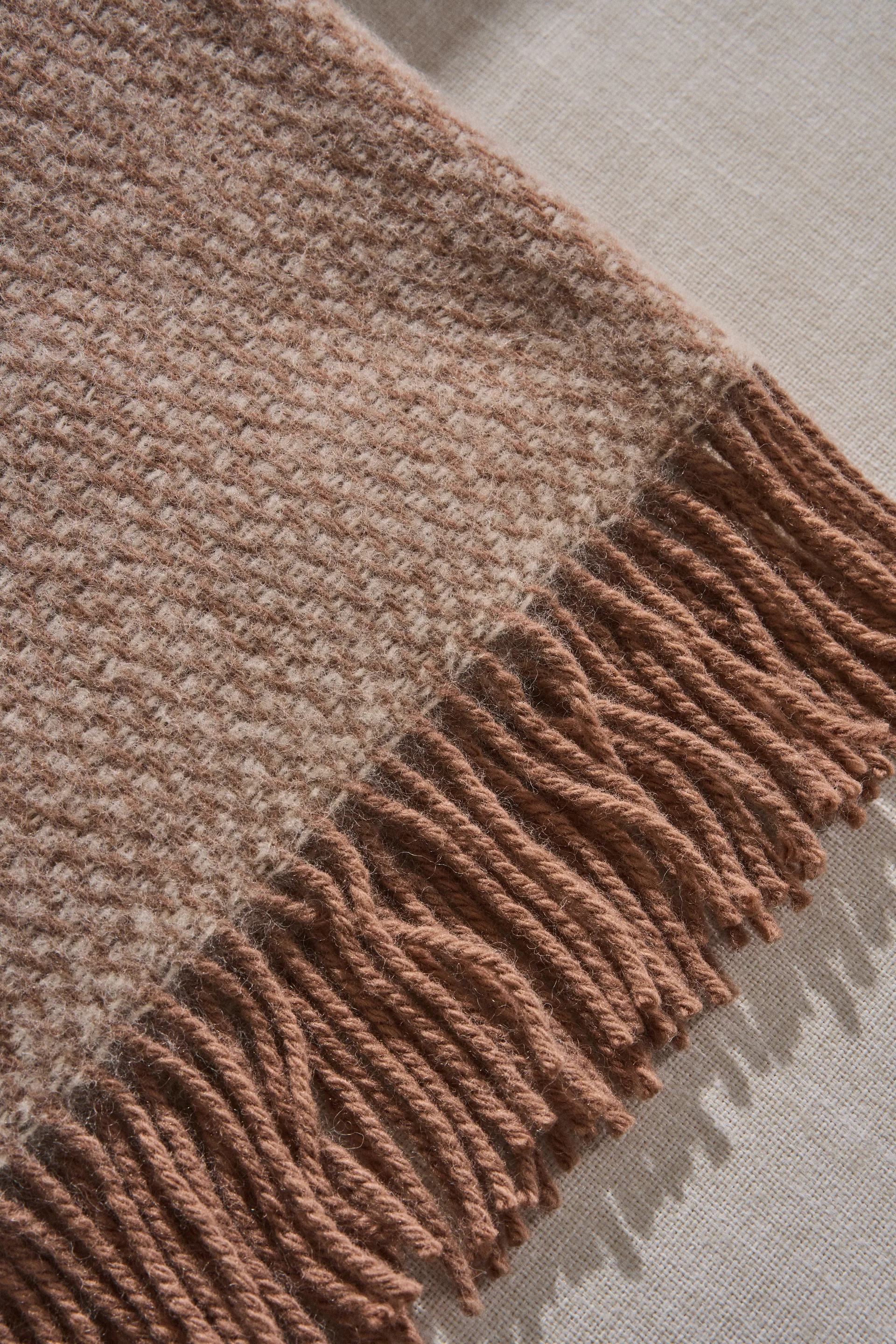 Manta de lana Sandstone 130x180 cm, Mocca Scandi Living