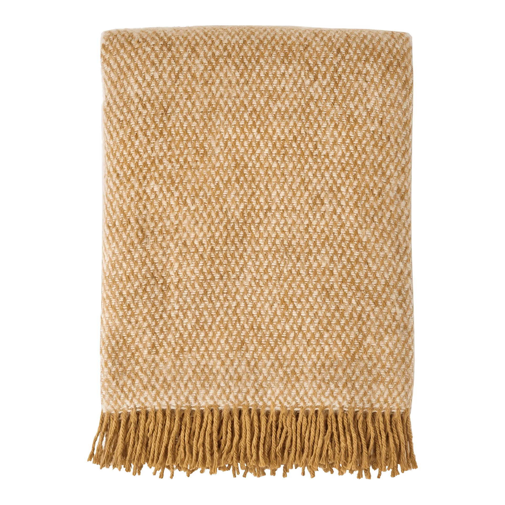 Manta de lana Sandstone 130x180 cm, Mustard Scandi Living