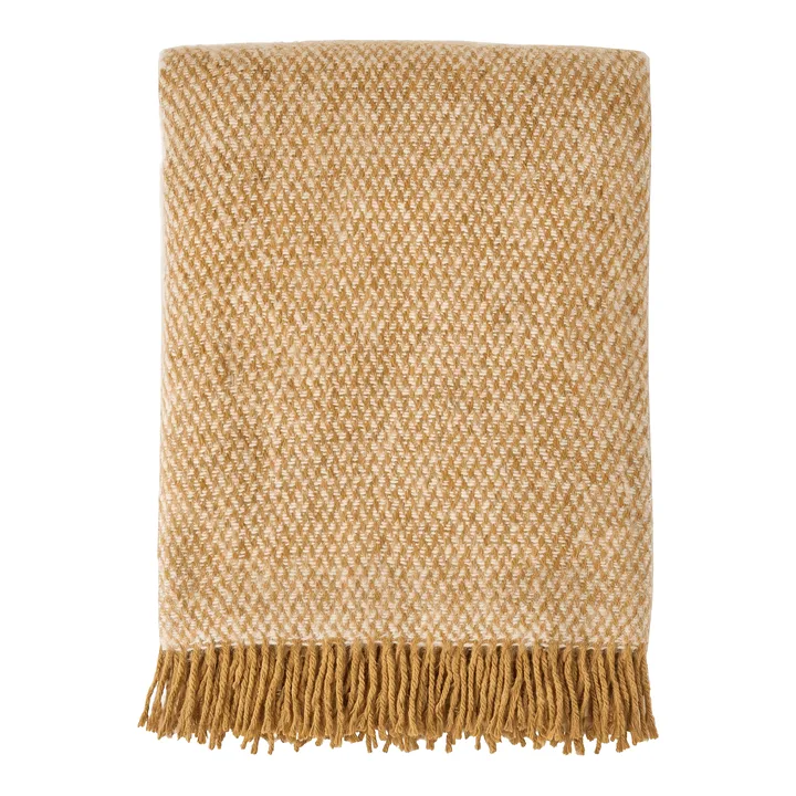 Manta de lana Sandstone 130x180 cm - Mustard - Scandi Living