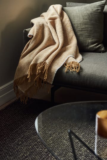 Manta de lana Sandstone 130x180 cm - Mustard - Scandi Living
