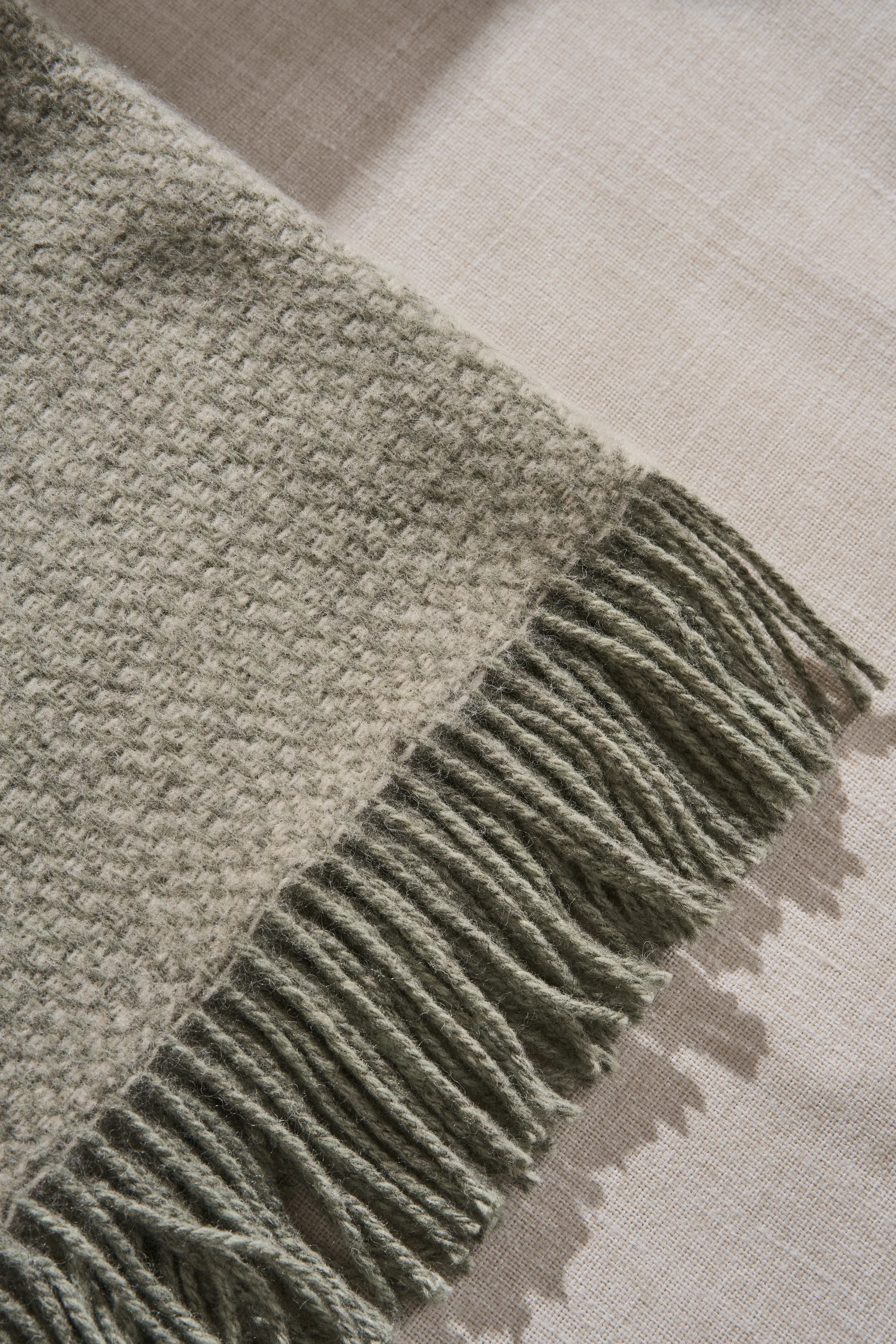 Manta de lana Sandstone 130x180 cm, Sage Melange Scandi Living